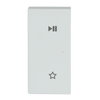 Wippe 2-fach links, mit Symbol "Play/Pause"   
