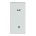 Wippe 2-fach links, mit Symbol "Play/Pause"