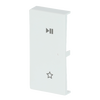 Wippe 2-fach links, mit Symbol "Play/Pause"   