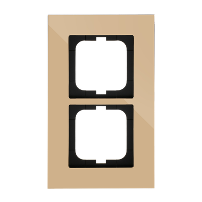 Abdeckrahmen 2-fach gold - carat®   