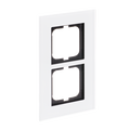 Abdeckrahmen 2-fach weißglas - carat®