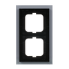Abdeckrahmen 2-fach weißglas - carat®   