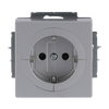 Busch-Objektsteckdose® SCHUKO® Steckdosen-Einsatz Safety+ alusilber - Plattform