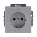 Busch-Objektsteckdose® SCHUKO® Steckdosen-Einsatz Safety+ alusilber -