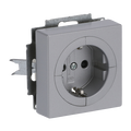 Busch-Objektsteckdose® SCHUKO® Steckdosen-Einsatz Safety+ alusilber -