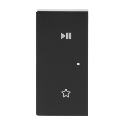 Wippe 2-fach links, mit Symbol "Play/Pause"   
