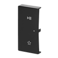 Wippe 2-fach links, mit Symbol "Play/Pause"
