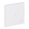 Wippe mit Aufdruck Symbol "Licht" 1-fach studioweiß - Busch-art linear®   
