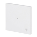 Wippe mit Aufdruck Symbol "Licht" mit kleiner transparenter Kalotte 1-fach
