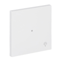 Wippe mit Aufdruck Symbol "Licht" mit kleiner transparenter Kalotte 1-fach