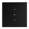Wippe Symbol "Jalousie" 1-fach schwarz matt - Busch-art linear®   