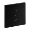 Wippe Symbol "Jalousie" 1-fach schwarz matt - Busch-art linear®   