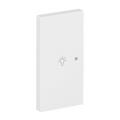Wippe 2-fach links Symbol "Licht" mit kleiner transparenter Kalotte 2-fach