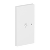 Wippe 2-fach links Symbol "Licht" 2-fach studioweiß matt - Busch-art linear®