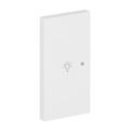 Wippe 2-fach links Symbol "Licht" mit kleiner transparenter Kalotte 2-fach