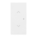Wippe 2-fach links/rechts Symbol "Jalousie" mit kleiner transparenter Kalotte