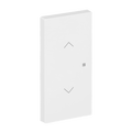 Wippe 2-fach links/rechts Symbol "Jalousie" mit kleiner transparenter Kalotte