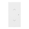 Wippe 2-fach links/rechts Symbol "Jalousie" mit kleiner transparenter Kalotte