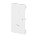 Wippe 2-fach links/rechts Symbol "Jalousie" mit kleiner transparenter Kalotte