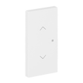 Wippe 2-fach links/rechts Symbol "Jalousie" mit kleiner transparenter Kalotte