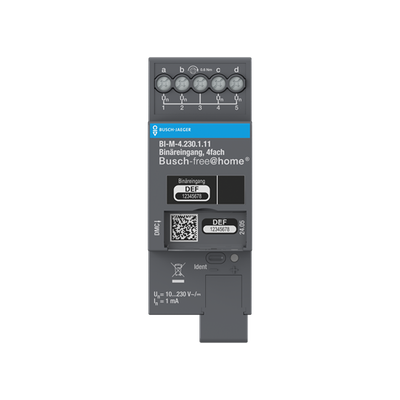 Binäreingang, 4-fach, 10-230 V, REG