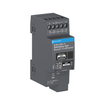 Binäreingang, 4-fach, 10-230 V, REG   