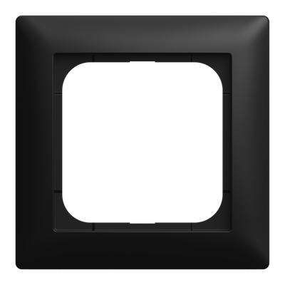 Abdeckrahmen 1-fach schwarz matt - Busch-balance® SI 1-fach Rahmen 