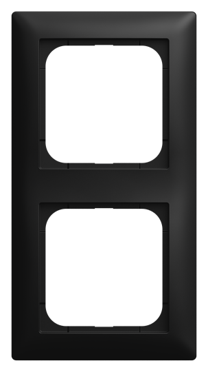 Abdeckrahmen 2-fach schwarz matt - Busch-balance® SI   