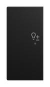 Wippe 2-fach links, mit Symbol "Dimmer"  Busch-balance® SI   