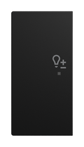 Wippe 2-fach links, mit Symbol "Dimmer" Busch-balance® SI