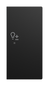 Wippe 2-fach rechts, mit Symbol "Dimmer"  Busch-balance® SI   