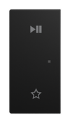 Wippe 2-fach links, mit Symbol "Play/Pause"  Busch-balance® SI   