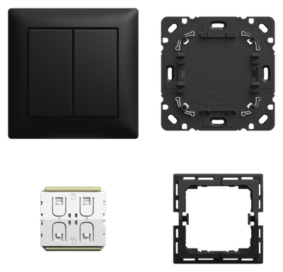 Smart Switch Friends of Hue Komplettset - 3fach-Set Busch-balance® SI   