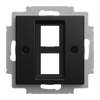 Zentralscheibe mit Tragring 2-fach, Modular-Jack Busch-balance® SI   