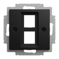 Zentralscheibe mit Tragring 2-fach, Modular-Jack Busch-balance® SI