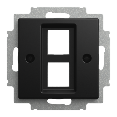 Zentralscheibe mit Tragring 2-fach, Modular-Jack Busch-balance® SI   
