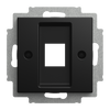 Zent.Sch.ModJack 1-f mit Tragring 1-fach, Modular-Jack Busch-balance® SI   