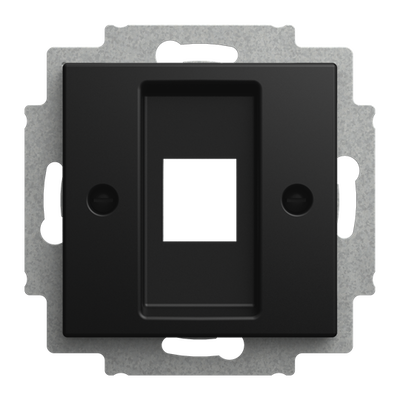 Zent.Sch.ModJack 1-f mit Tragring 1-fach, Modular-Jack Busch-balance® SI