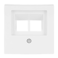 Zentralscheibe UAE/IAE (ISDN) 2-fach alpinweiß - Busch-balance® SI