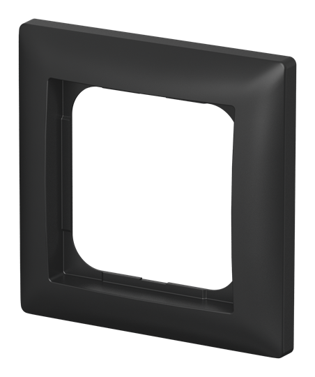 Abdeckrahmen 1-fach schwarz matt - Busch-balance® SI 1-fach Rahmen – Bild 3 von 3