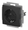 SCHUKO® Steckdosen-Einsatz Safety+ schwarz matt - Busch-balance® SI Safety+ 