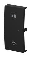 Wippe 2-fach links, mit Symbol "Play/Pause"  Busch-balance® SI   