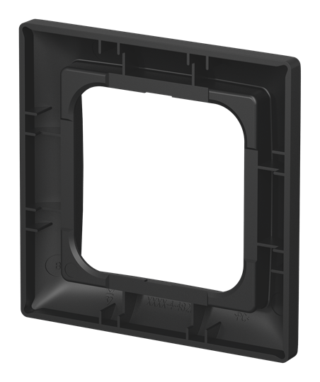 Abdeckrahmen 1-fach schwarz matt - Busch-balance® SI 1-fach Rahmen – Bild 2 von 3