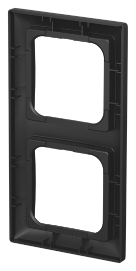 Abdeckrahmen 2-fach schwarz matt - Busch-balance® SI – Bild 2 von 3