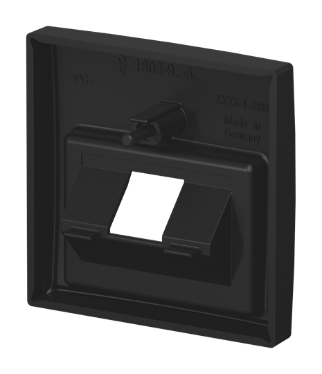 Zentralscheibe UAE/IAE (ISDN) 1-fach schwarz matt - Busch-balance® SI – Bild 2 von 3