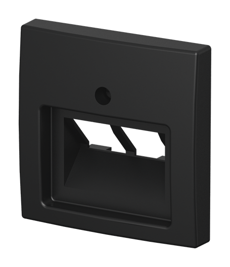 Zentralscheibe UAE/IAE (ISDN) 2-fach schwarz matt - Busch-balance® SI – Bild 3 von 3