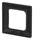 Abdeckrahmen mit Aufdruck Heizung 1-fach schwarz matt - Busch-balance® SI