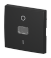 Wippe mit Aufdruck Symbol "0 und 1" mit neutraler Kalotte für Taster, 1-fach