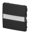 Wippe mit Beschriftungsfeld für Taster, 1-fach schwarz matt - Busch-balance® SI