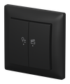 LED-Dimmer-Einsatz flex, 1-fach Komplettset mit 2-fach Bedienelement, Wireless